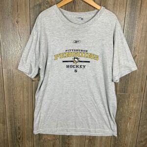 NHL Pittsburgh Penguins Hockey T-Shirt Reebok Graphic Tee Mens Size Large